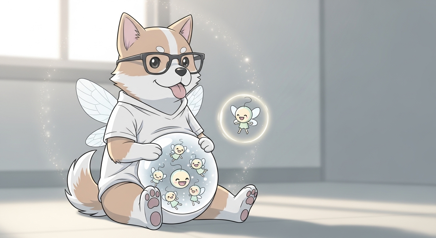 건강한-보호-오라에-둘러싸여-있는-튼튼해-보이는-강아지-캐릭터