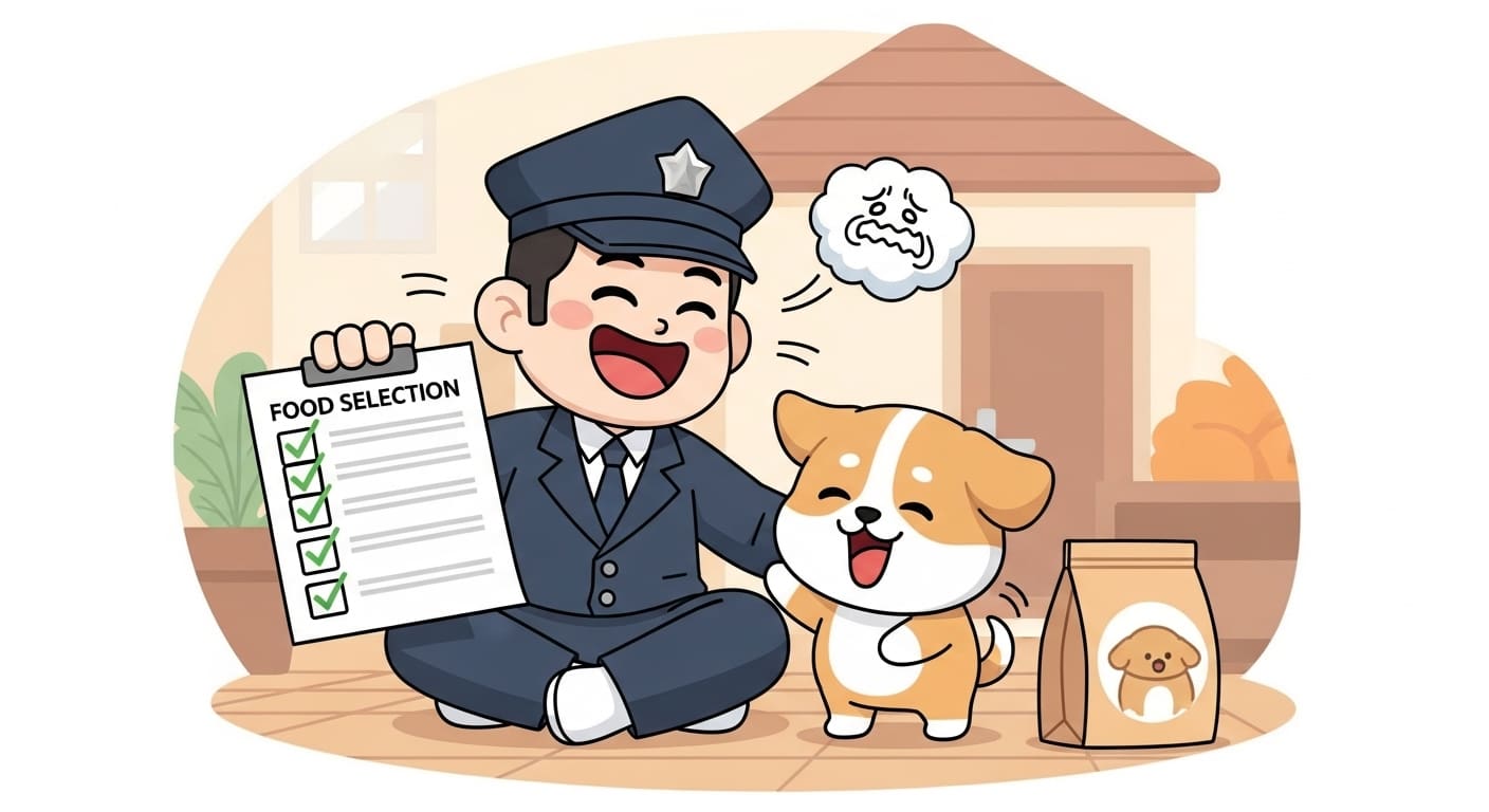 모든-걱정-구름이-사라지고-행복하게-꼬리를-흔드는-강아지-캐릭터