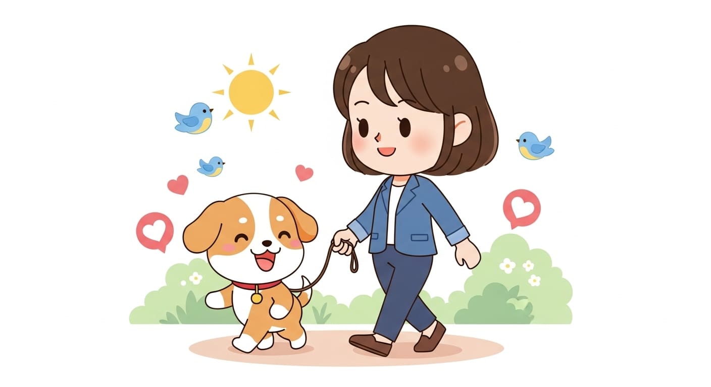 보호자와-강아지가-사랑스러운-눈빛을-주고받으며-행복하게-교감하는-모습