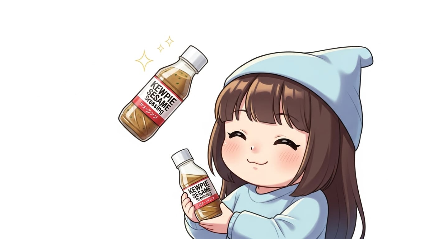 비운-작은-병을-들고-더-큰-대용량-병을-상상하며-만족하는-캐릭터