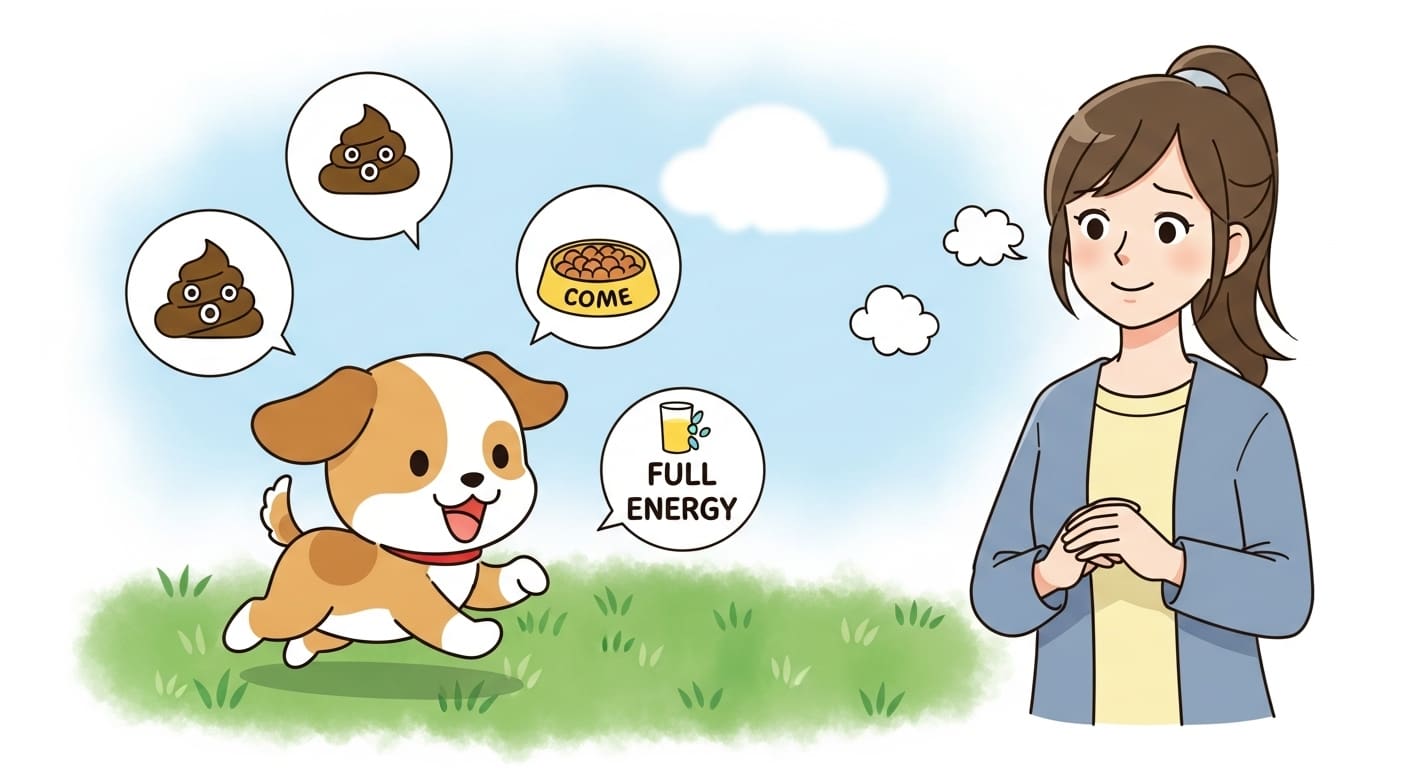 넉넉한-사료-용량을-보고-가벼운-마음으로-저금통을-든-보호자-캐릭터