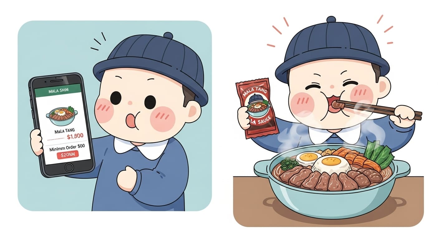 배달-앱의-높은-마라탕-가격에-놀란-표정의-캐릭터