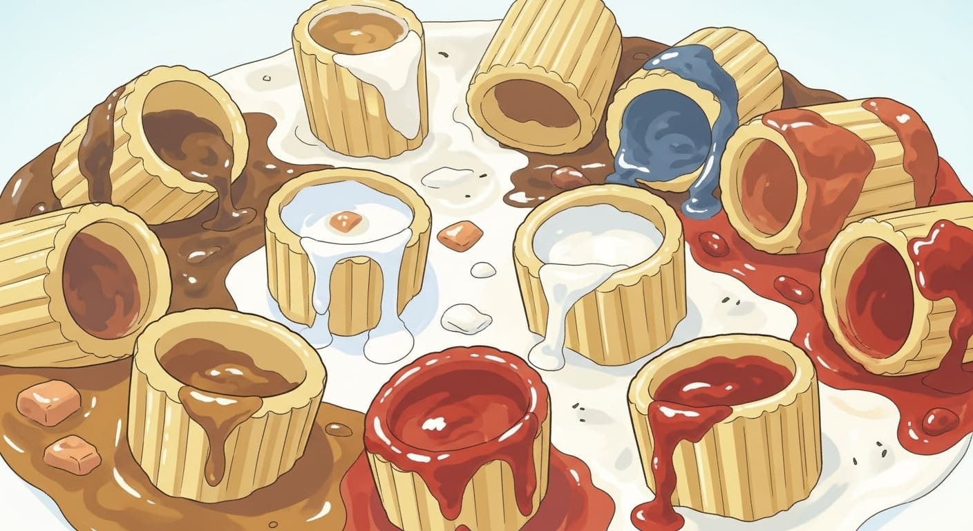 파스타면의-안쪽과-줄무늬에-소스가-가득-차올라-있는-먹음직스러운-모습