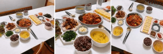 쓰임 마리벨 도자기 그릇의 깔끔한 디자인. 크림화이트 색상과 단정한 모양이 한식, 양식 모두 잘 어울려 만능 그릇으로 활용하기 좋다.