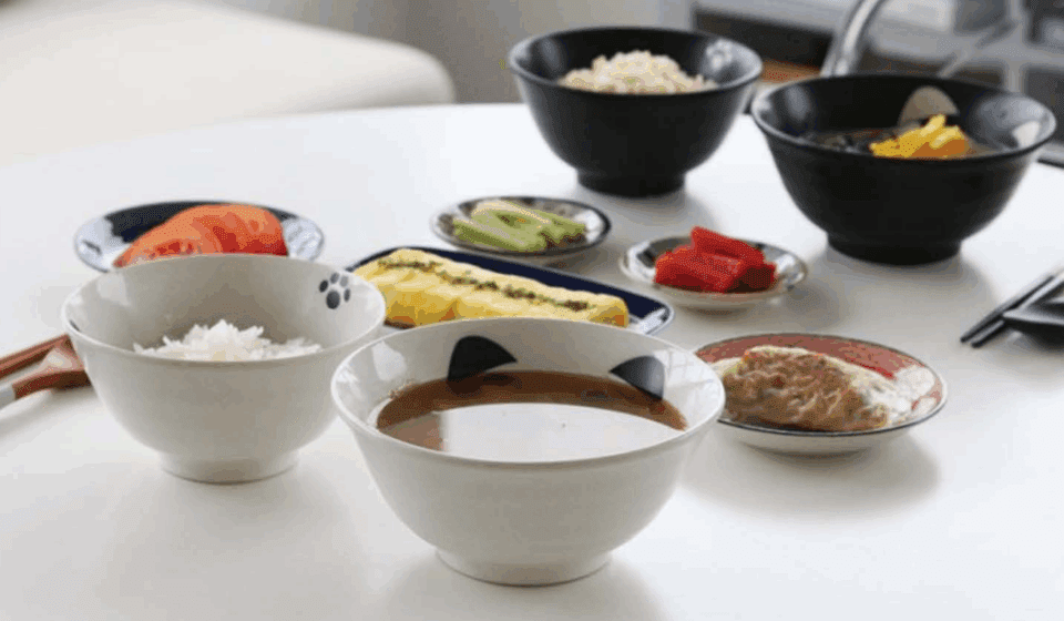귀여운 밥그릇, 살까 말까 고민이라면? (네코 고양이 식기세트)