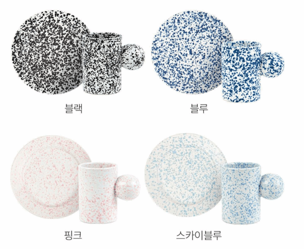 독특한 디자인이 돋보이는 볼 핸들 머그컵. 동그란 손잡이가 안정적인 그립감을 주며 오브제 역할도 하는 디자인 식기다.