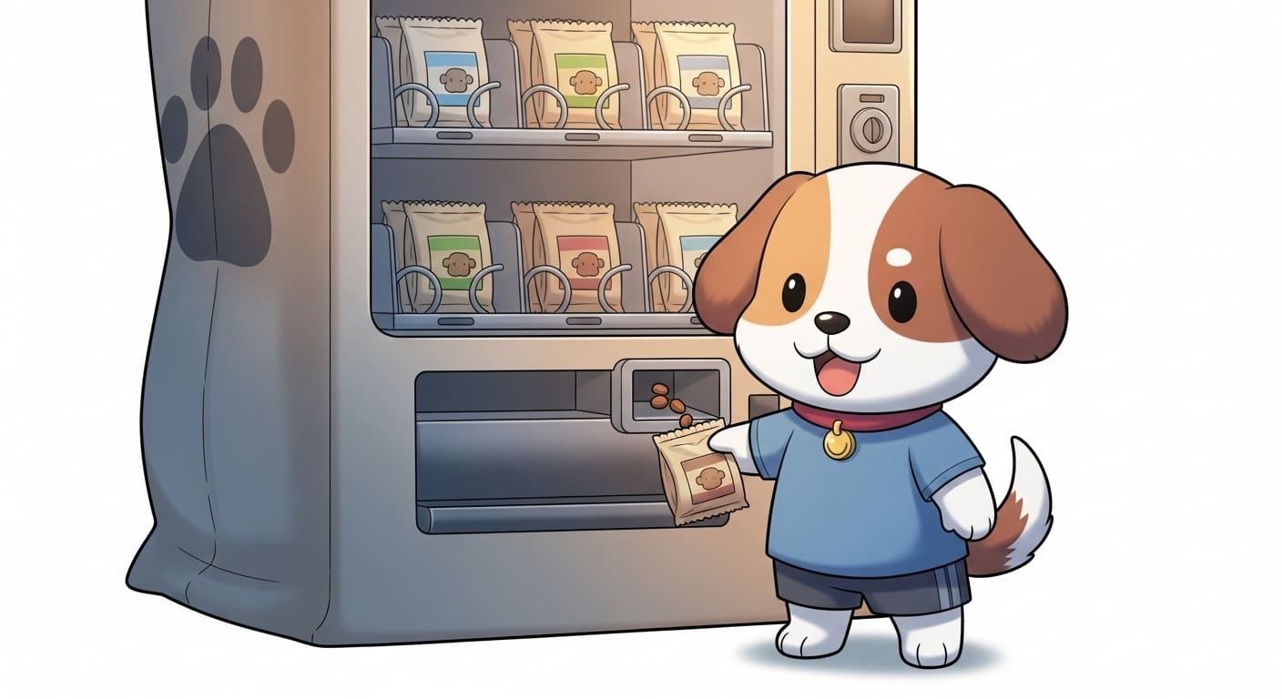 뼈-연어오일-프로폴리스-등-건강-아이콘이-반짝이는-사료-그릇