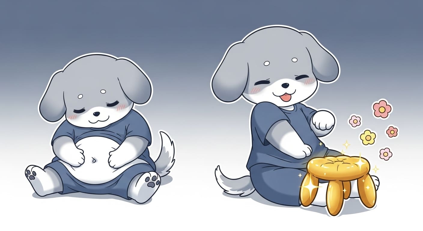 연어-요정의-도움으로-눈가가-깨끗해져-밝은-표정을-짓는-강아지