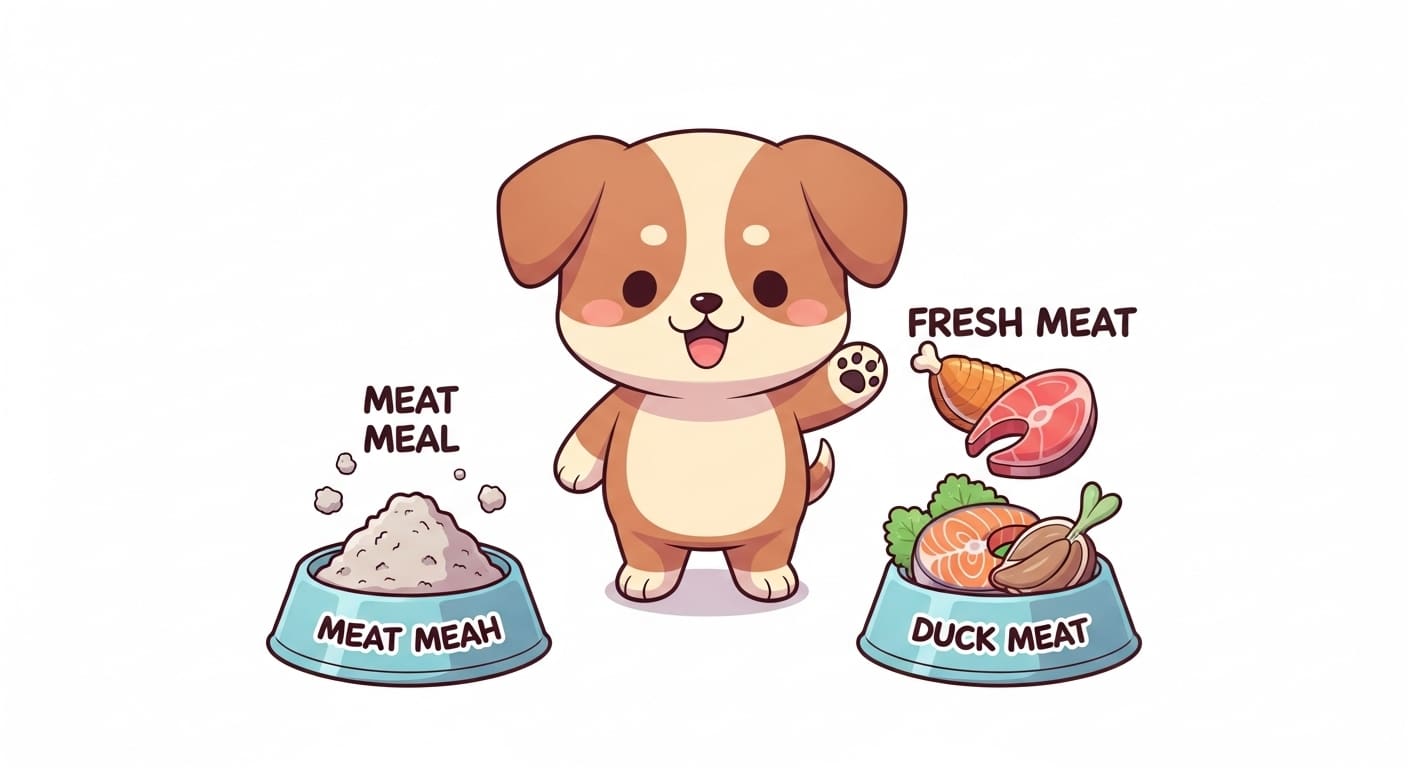 자신에게-딱-맞는-크기의-사료를-오독오독-맛있게-씹어-먹는-소형견-캐릭터