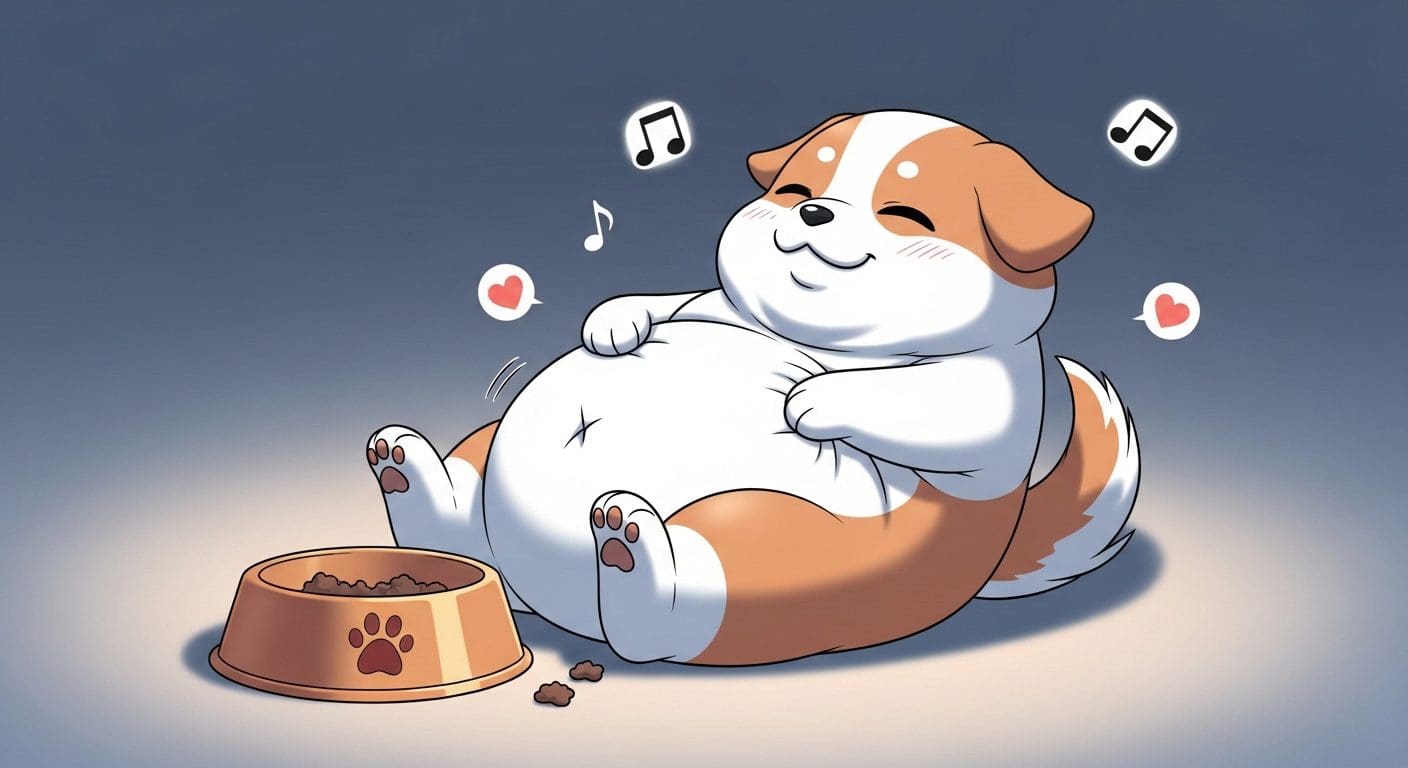 수많은-물음표-사료-포대-사이에서-고민하는-보호자-캐릭터