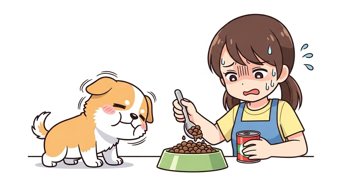 원반을-잡으며-넘치는-활력을-보여주는-강아지와-번개-에너지-아이콘